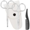 GALPADA 4pcs Nasal Hair Cutter Set Beard Scissors Kit Stainless Steel Hair Cutting Kit Mustache Scissors Precision Trimmer for Men view 1