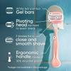 Venus ComfortGlide White Tea Razor for Women, 3 Blades, Manual Razor with Handle, 2 Refills, Pink view 2