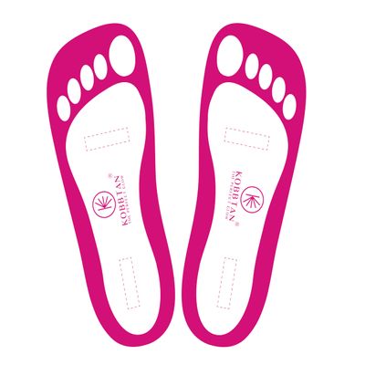 KobbTan 120Pairs Spray Tan Feet Pads Disposable & Economic for Spray tanning,Use in Tanning booth,Sunless Tanning at Home or Beauty Salon-Non Slip-Comfortable-Hygienic-Ultra Bronzing (Red)
