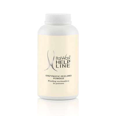 Italwax Help Line Enzymatic Peeling Powder 3.17 oz (90g)  Gentle Facial Exfoliant with Papain and Bromelain  Pre-Waxing Skincare  for Professional and Home Use