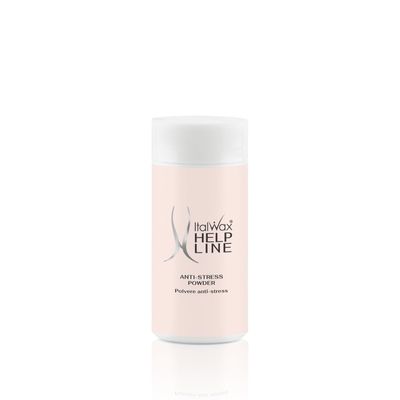 Italwax Help Line Anti-Stress Powder 1.06 oz (30g)  Calamine Soothing Formula  Reduces Redness After Waxing  Protects and Calms Sensitive Skin  for Professional and Home Use