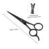 TEHAUX Stainless Steel Beard Eyebrow Scissors Hairdressing Tool for Daily Grooming Black Design for Mens Beard Care and Eyebrow Trimming Easy to Use view 2