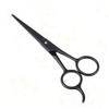 TEHAUX Stainless Steel Beard Eyebrow Scissors Hairdressing Tool for Daily Grooming Black Design for Mens Beard Care and Eyebrow Trimming Easy to Use view 3