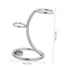 IWOWHERO Bathroom Razor Holder Barber Station Organizer Metal Toothbrush Storage Rack Shower Loofah Holder view 2