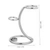 LALADEFIEE Metal Shaving Brush Holder Stand for Bathroom Heavy Duty Razor Rack Brush Holder Multi-Use Organizer for Men Suitable for Shaving Accessories and Toiletries view 2