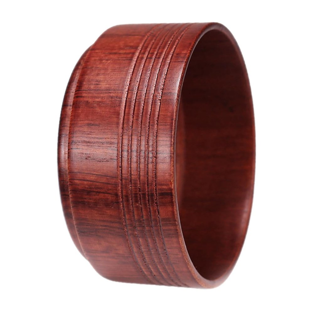 WOFASHPURET Vintage Oak Wood Shaving Bowl for Men Reusable Shave Cup Non-Slip Design for Wet Shaving Supplies Household