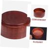 WOFASHPURET Vintage Oak Wood Shaving Bowl for Men Reusable Shave Cup Non-Slip Design for Wet Shaving Supplies Household view 3
