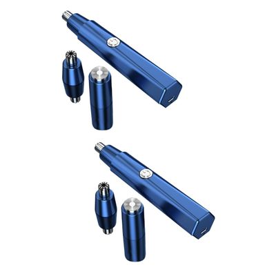 FOMIYES 2sets Electric Nose Hair Trimmer and Eyebrow Facial Hair Remover for Precision Trimming Grooming Tool for Men and Women
