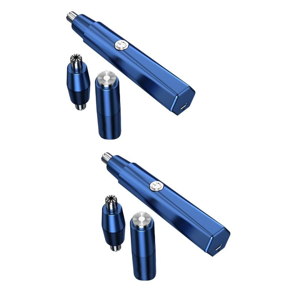 FOMIYES 2sets Electric Nose Hair Trimmer and Eyebrow Facial Hair Remover for Precision Trimming Grooming Tool for Men and Women