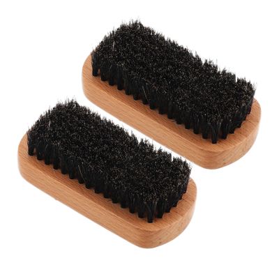 MERRYHAPY 2pcs Elegant Beard Brush Natural Boar Bristles Hairdressing Brush for Mustache Grooming