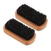 MERRYHAPY 2pcs Elegant Beard Brush Natural Boar Bristles Hairdressing Brush for Mustache Grooming view 1