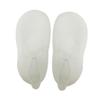 DEARMAMY Silicone Boat Socks Moisturizing -Cracking Gel Socks for Dry Feet and Heels White Breathable Reusable Compatible All Shoe Types view 1