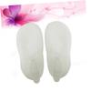DEARMAMY Silicone Boat Socks Moisturizing -Cracking Gel Socks for Dry Feet and Heels White Breathable Reusable Compatible All Shoe Types view 2