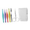 CALLARON Eyebrow Grooming Kit Eyebrow Scissor Clips Brow Shaper Trimmer Tweezers Makeup Tool for Women Men view 1