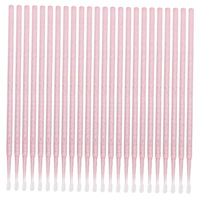 Beaupretty 100pcs Mini Cotton Swabs for Eyelash Extensions Soft Applicators Portable Box for Makeup and Precise Application