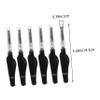 OUNONA 6pcs Folding Eyelash Brush Eyelash Combs and Eyebrow Grooming Brush Dual-use for Lash and Brow Shaping Non-slip Handle Cosmetics Tool view 2