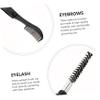 OUNONA 6pcs Folding Eyelash Brush Eyelash Combs and Eyebrow Grooming Brush Dual-use for Lash and Brow Shaping Non-slip Handle Cosmetics Tool view 3