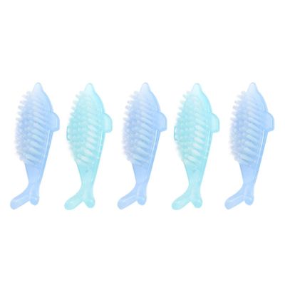 Baluue 5pcs Dolphin Nail Dust Brushes for Easy Nail Cleaning Multi-functional Manicure Tools for Home and Salon Use Soft and Design for Dust Removal