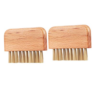 CALLARON 2pcs Nail Brush Cleaner Tool Wood Nail Brush for Shower Foot Gentle Bristles Multi-purpose