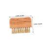 CALLARON 2pcs Nail Brush Cleaner Tool Wood Nail Brush for Shower Foot Gentle Bristles Multi-purpose view 2