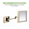 8-Inch Wall Mount Makeup Mirror 3X Magnification 360 Degree Swivel Rotation Extendable Arm (Color : d, Size : Plug) (d Plug) view 2