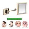 8-Inch Wall Mount Makeup Mirror 3X Magnification 360 Degree Swivel Rotation Extendable Arm (Color : d, Size : Plug) (d Plug) view 3