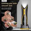 ENSSU Body Hair Trimmer for Men Manscape Trimmer for Men, Electric Ball Shavers with Ceramic Blades & BLADELOCK, Pubic Hair Groomer IPX7 Waterproof Wet or Dry Use for Groin/Legs/Chest view 2