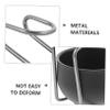 minkissy 1Set Stainless Steel Shaving Soap Bowl with Metal Stand for Beard and Mustache Grooming Men 's Soap Bowl Holder for Comfortable Home and Travel Use view 3