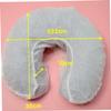 Cabilock 50pcs Disposable U Shaped Pillow Covers Non Woven Fabrics Soft Comfortable for Massage Therapists Salons and Travel White Pillowcase for Face Rest Cradle view 2