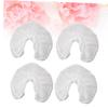 Cabilock 50pcs Disposable U Shaped Pillow Covers Non Woven Fabrics Soft Comfortable for Massage Therapists Salons and Travel White Pillowcase for Face Rest Cradle view 4