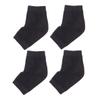 DEARMAMY 2pairs Gel Heel Protector Moisturizing Socks for Cracked Heels Exfoliating Ankle Socks Breathable Anti-Crack Foot Care for Men and Women Black view 1