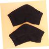 DEARMAMY 2pairs Gel Heel Protector Moisturizing Socks for Cracked Heels Exfoliating Ankle Socks Breathable Anti-Crack Foot Care for Men and Women Black view 2