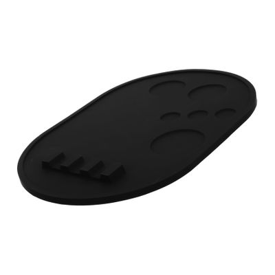 HAPINARY Silicone Mixing Palette Tray for Makeup Nail Art Foundation Multifunctional Brush Holder Paint Mat Non-slip Portable Design with Multiple Mixing Areas