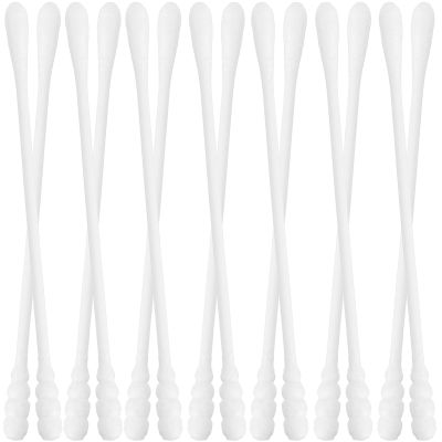 CALLARON 200pcs Care Cotton Swabs with Double Heads Safe Ear Cleaning and Makeup Applicator Tools for Adults Convenient Storage Box