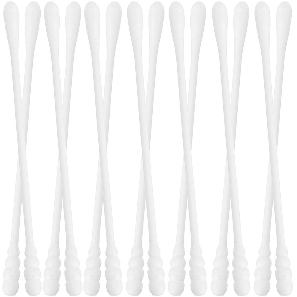 CALLARON 200pcs Care Cotton Swabs with Double Heads Safe Ear Cleaning and Makeup Applicator Tools for Adults Convenient Storage Box