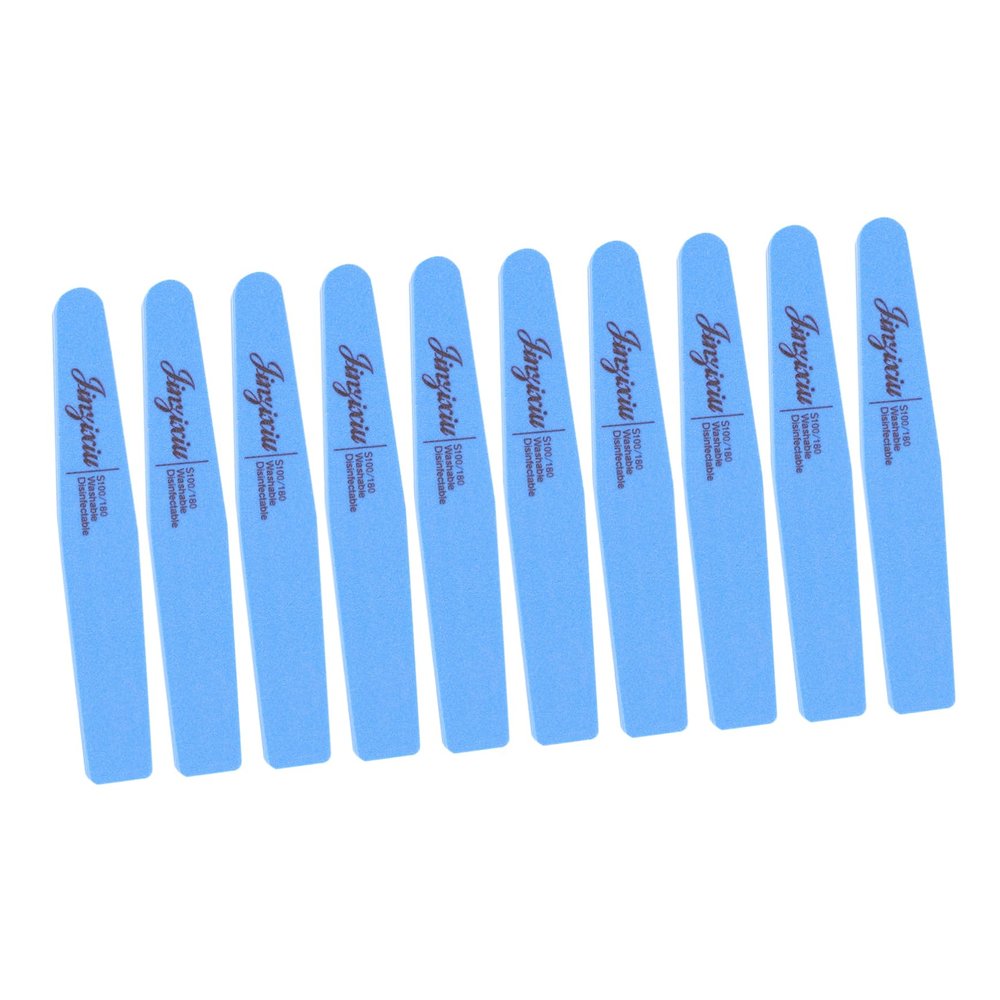 CALLARON 10pcs Double-Sided Nail Buffer Blocks Portable Sanding Sponge Files for Manicure Lightweight Nail Art Tool for Home Travel and Salon Use for Fingernails and Toenails