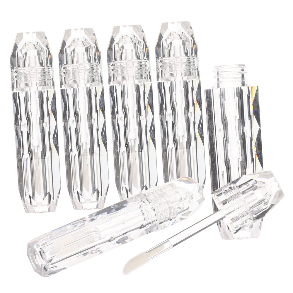 SAFIGLE Lip Gloss Tubes 6-Pack Refillable Empty Lip Gloss Containers with Wand for DIY Lipstick and Travel for Makeup Enthusiasts