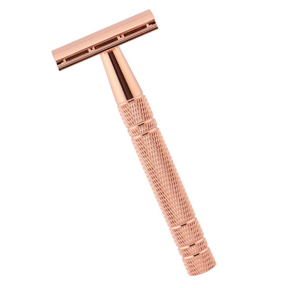 DEARMAMY Manual Beard Shaver Tool Double Edge Safety Razor for Precise Trimming Slip Grip for Comfort present for Family and Friends Professional Home Shaving Experience