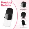 2 Pcs Retractable Makeup Brush, Mini Blush Brush Portable Travel Size Makeup Brushes with Cover for Blending Bronzer Blush Cosmetics view 2