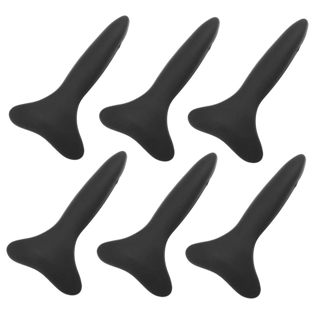PartyKindom 6pcs Brow Comb for Women Silicone Eyebrow Brush Eyebrow Shaper Trimmer Stencil