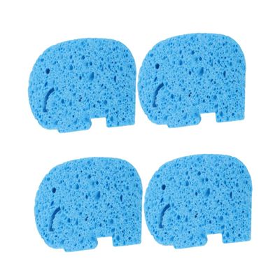 FOYTOKI 4pcs Eco-Friendly Natural Pulp Bath Sponge Boy Girl Bath Rub Shower Sponge Elephant Brush