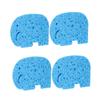FOYTOKI 4pcs Eco-Friendly Natural Pulp Bath Sponge Boy Girl Bath Rub Shower Sponge Elephant Brush view 1