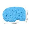 FOYTOKI 4pcs Eco-Friendly Natural Pulp Bath Sponge Boy Girl Bath Rub Shower Sponge Elephant Brush view 2