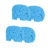 FOYTOKI 4pcs Eco-Friendly Natural Pulp Bath Sponge Boy Girl Bath Rub Shower Sponge Elephant Brush view 3