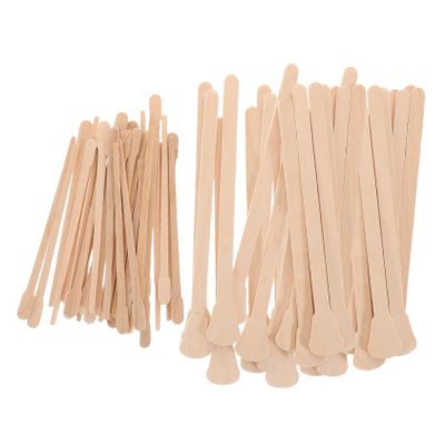 LALADEFIEE 200pcs Wooden Wax Applicators for Hair and Face Removal Household and Salon Use Precision Spatulas for Smooth Hair Removal Portable Waxing Sticks Kit