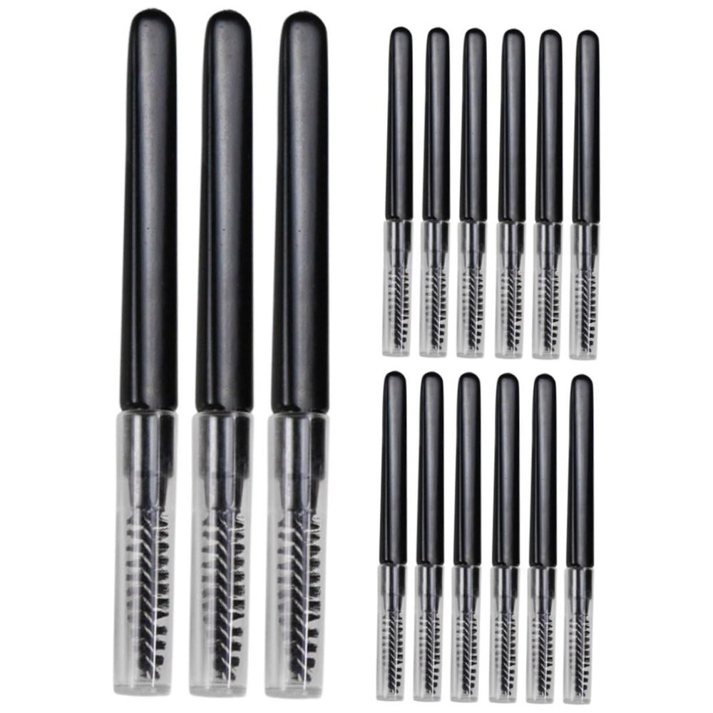 Healeved 20Pcs Portable Brow Shaping Brush with Lids Eyelash Comb for Smooth Brows and Lashes Makeup Tool for Women present for Makeup Lovers