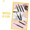 Healeved 20Pcs Portable Brow Shaping Brush with Lids Eyelash Comb for Smooth Brows and Lashes Makeup Tool for Women present for Makeup Lovers view 4