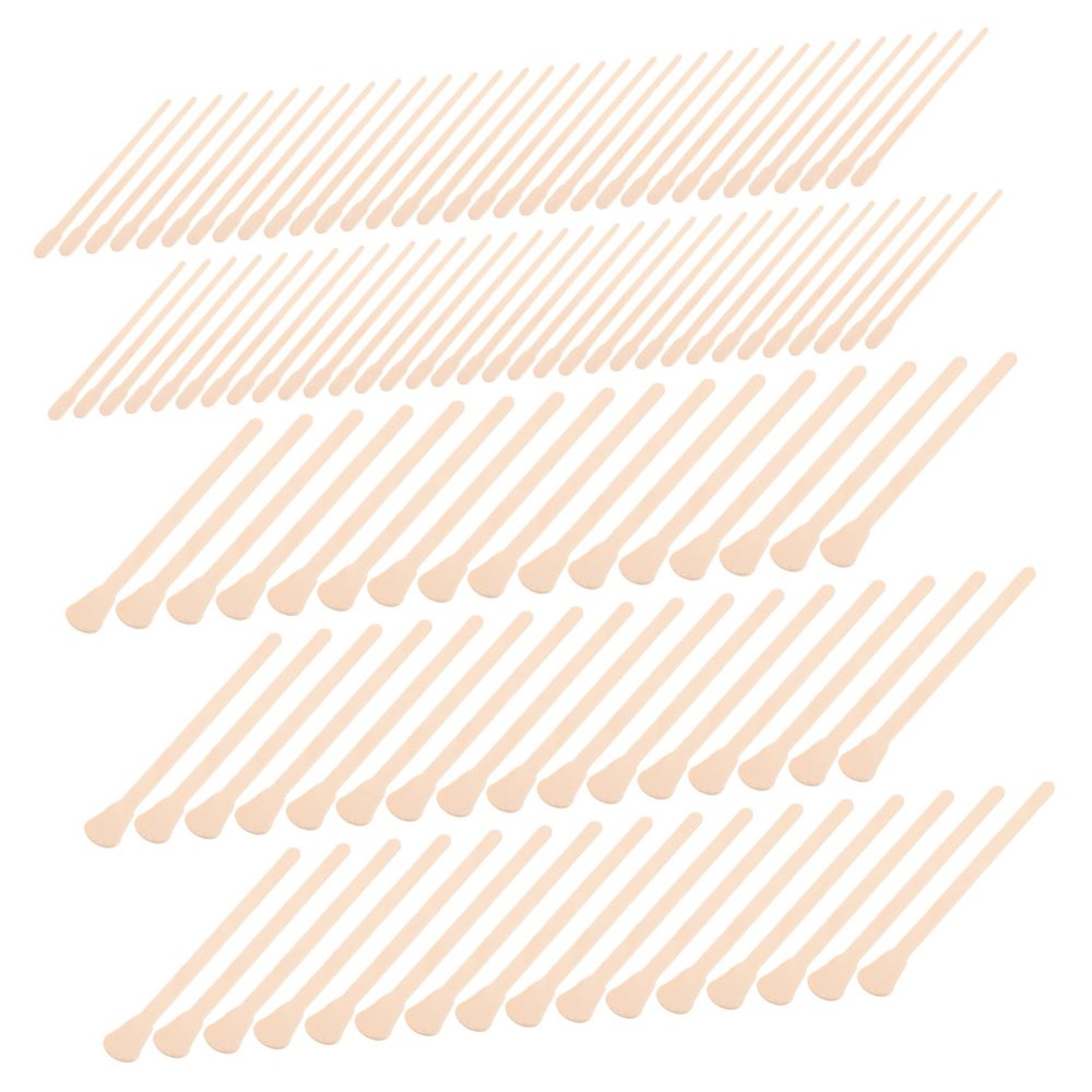 Ipetboom 200pcs Waxing Sticks for Hair Removal Smooth Application Wooden Spatulas for Nose Waxing Single Use for Home and Salon Use
