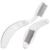 CALLARON 2Pcs Eyebrow and Eyelash Comb Set Foldable Stainless Steel Lash Separator and Brow Brush Portable Beauty Tools for Girls for Makeup Application view 1
