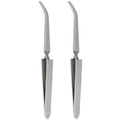 2pcs Stainless Steel Nail Repair-Clamp Tweezer Nail Art Multi Function Pincher Product Statistics Code -2311